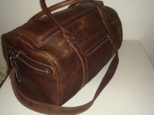Mala-maleta-bolsa-mochila Em Couro 100% Legítimo P/ Viagem :