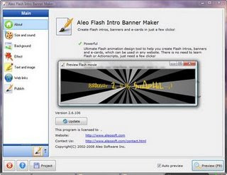 Aleo Flash Intro Banner Maker v2.6.106 