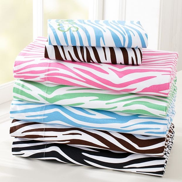 Zebra Bedding Zebra Sheets for Pottery Barn Teen