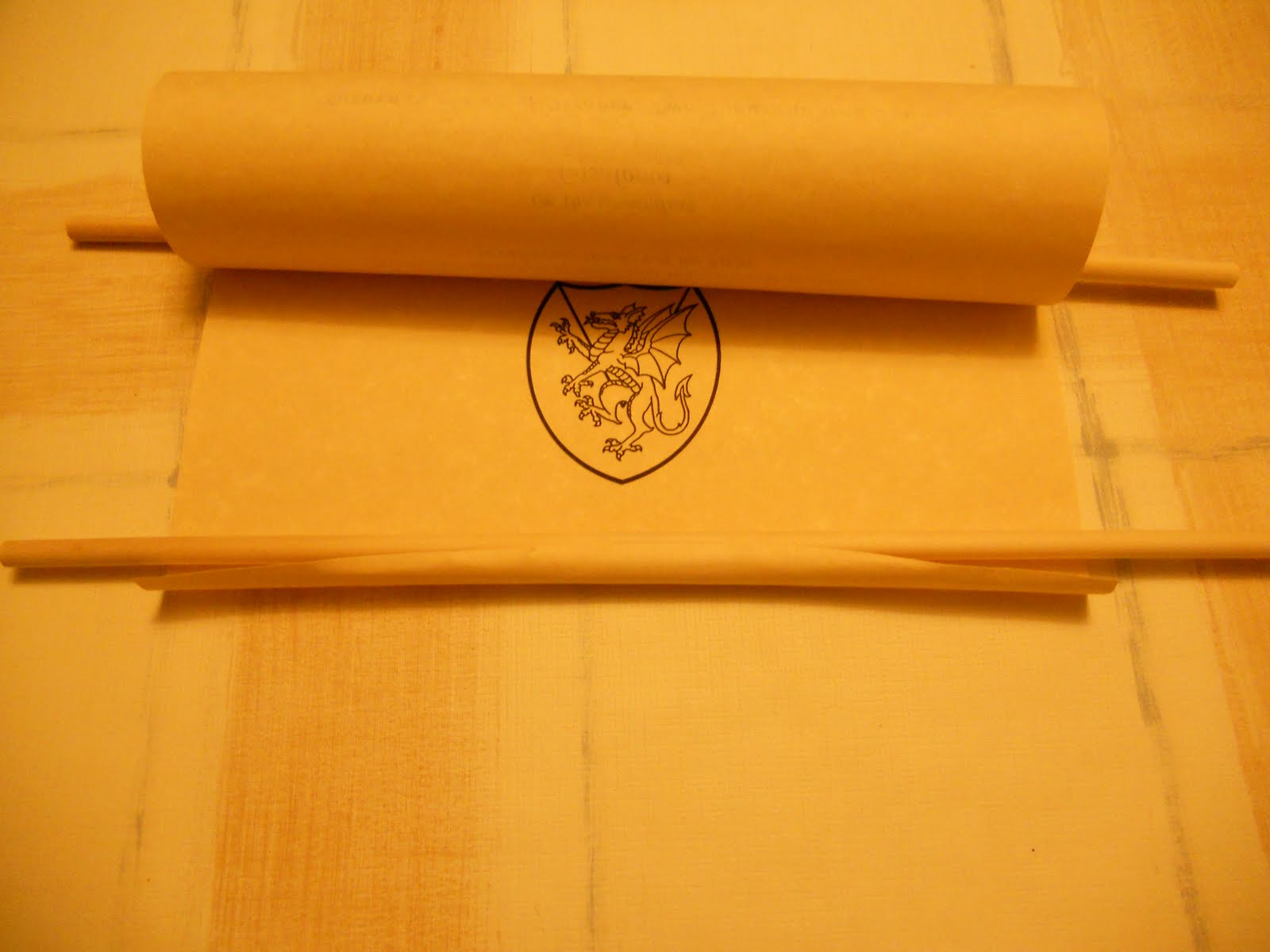 Razle Dazle Events: Medieval Theme Decorations: Scroll Invitations