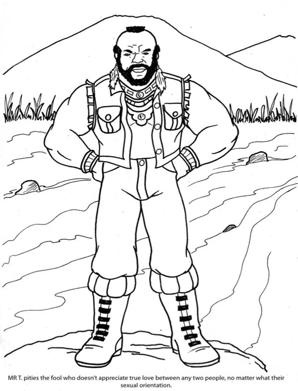 Cultural Compulsive Disorder Mr T S Big Gay Coloring Book