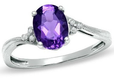 Oval Amethyst Fashion Ring Oval Amethyst Fashion Ring