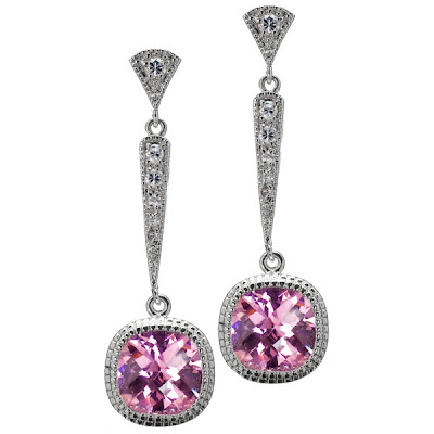 Bruni's Pink CZ Earrings Bruni's Pink CZ Earrings