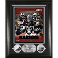 Oakland Raiders Team Force 24KT Gold Coin Photo Mint