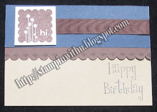 Birthday Bash Class - Scallop Square Scallop Square Birthday Card
