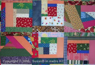 Mile-a-Minute quilt block detail