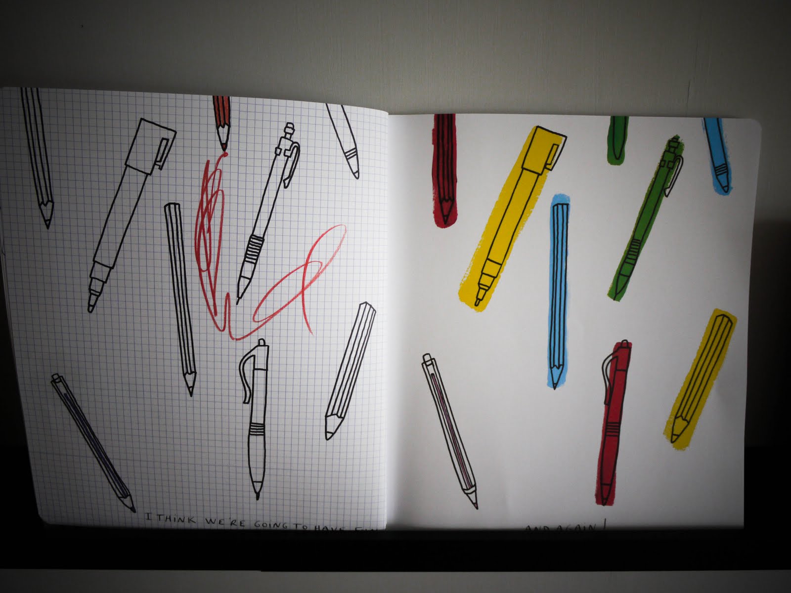 Scribbles Drawing Book : Sponge the scribble book