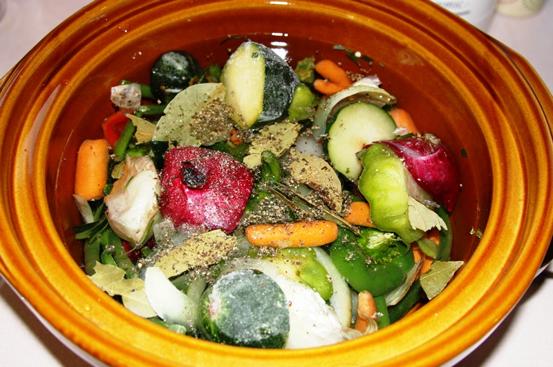 Me and My Pink Mixer Homemade Vegetable Stock In Your CrockPot