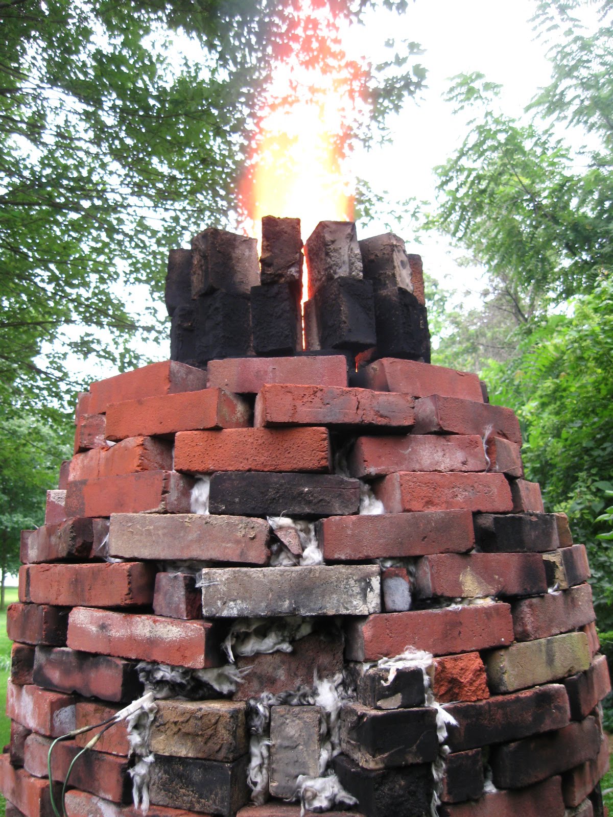 Make Your Own Bricks Video of my latest firing of my bottle kiln.