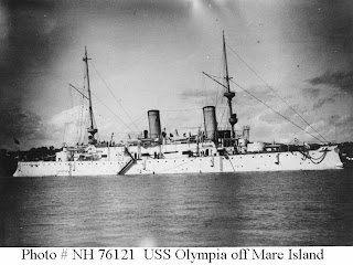 USS Olympia off Mare Island
