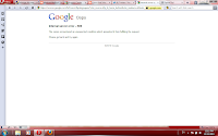 google oops error