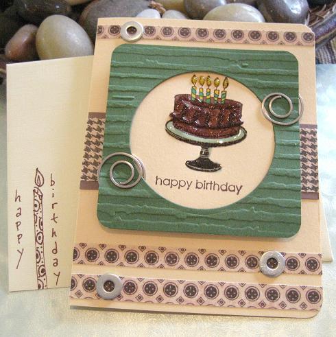 Masculine Birthday Cakes. Masculine Birthday Card MMSC56