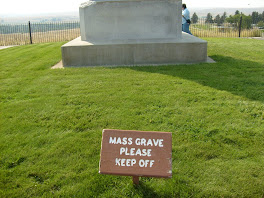 Base of Memorial at Gravesite