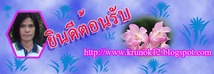 ยินดีต้อนรับสู่บล็อกครูนก