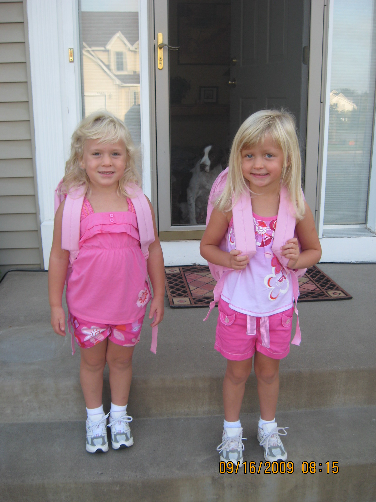 Taylor and Allie First Day of 4Year Preschool!!