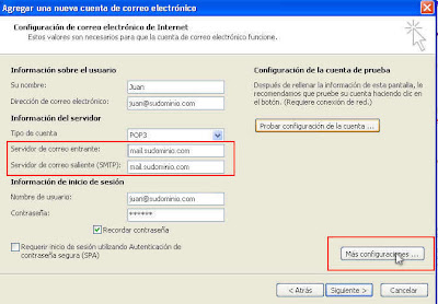 Configurar cuentas de correo en Microsoft Outlook - Imagen 6