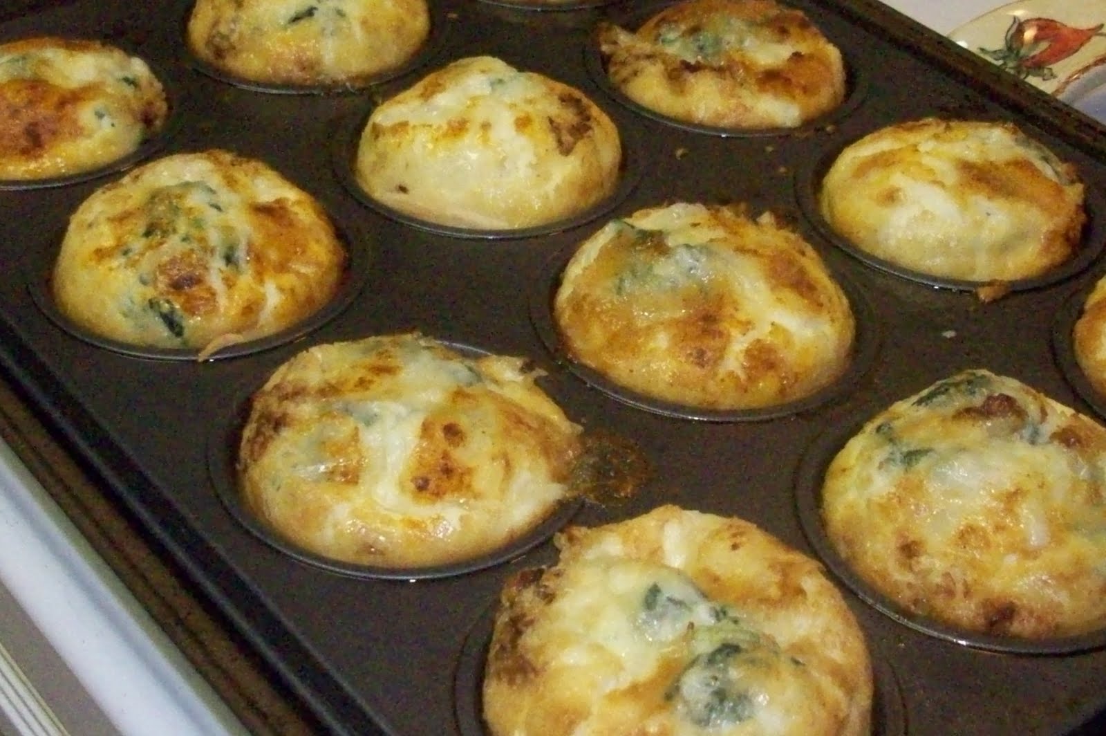 Cooking TBD Bacon n' Spinach Quiche Cupcakes
