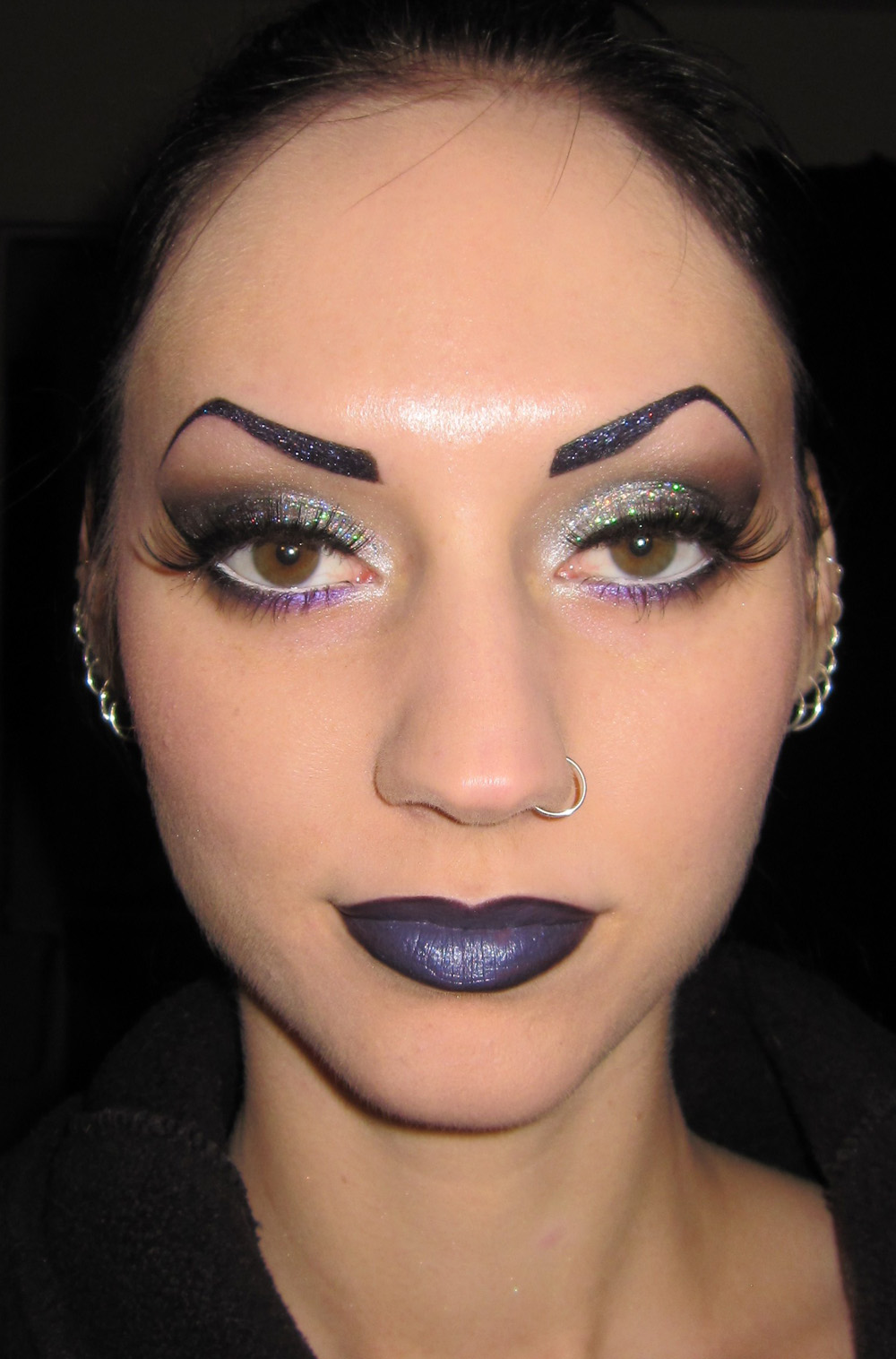 Glitter is my Crack Smokey Holographic glitter NYE Makeup look/Tutorial