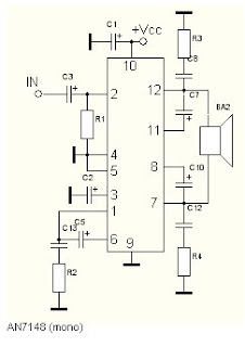 схема включения an7522n