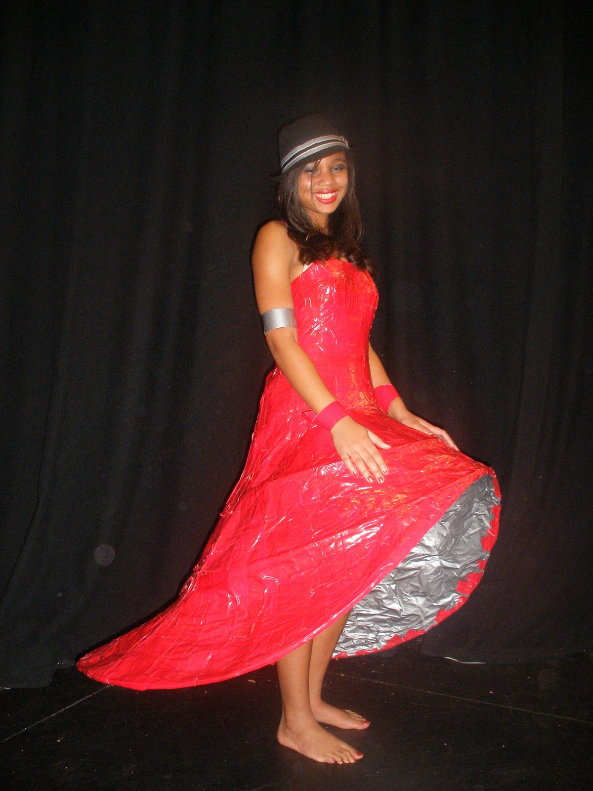 Zachary Fashions Duct tape dress