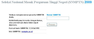 pengumuman snmptn 2009