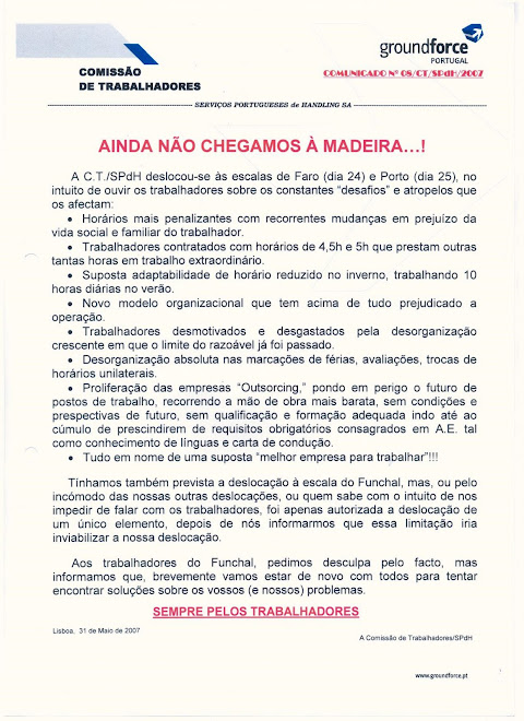 Comunicado 08/2007