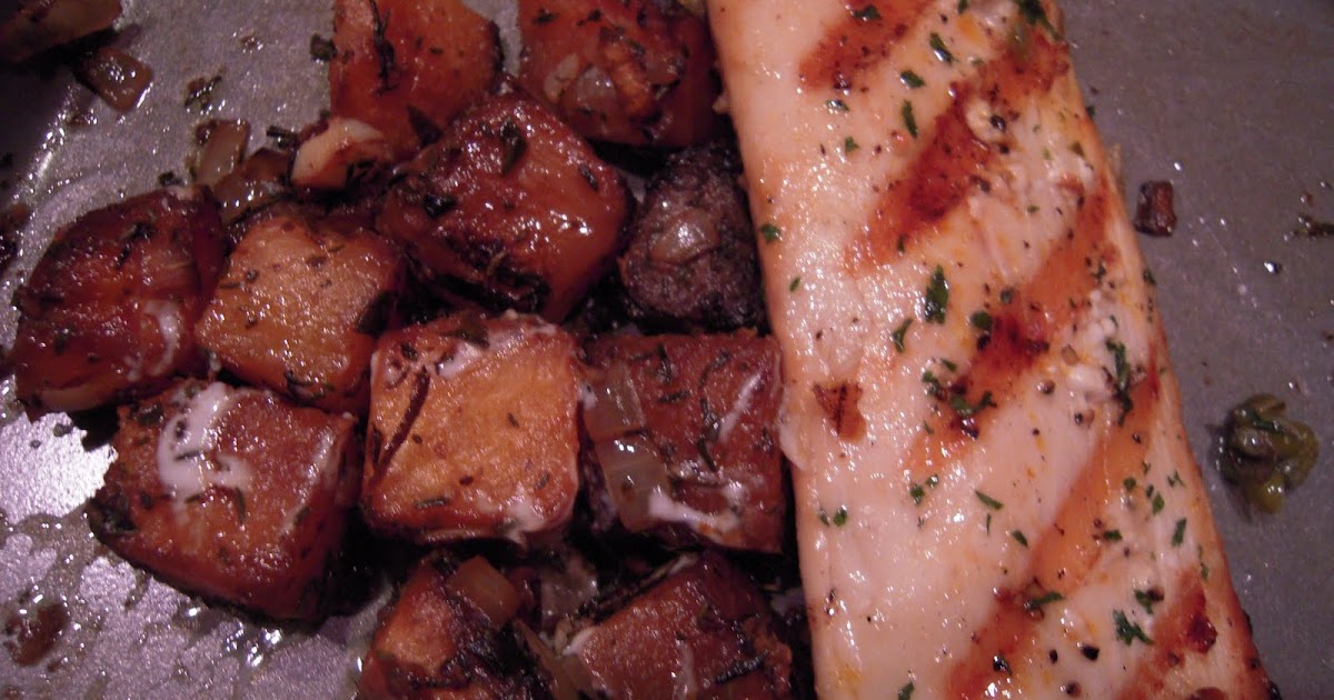 Food Garden Recipes Grilled Ono with Lemon Caper Butter Sauce and