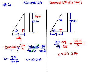 archived blogs: Angles of Elevation and Depression Answers/Work