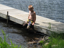 Grandson at the cabin