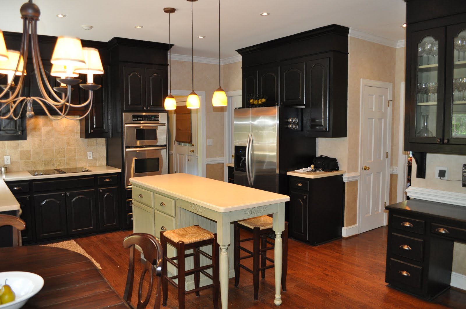 The Collected Interior Black Painted Kitchen Cabinets Lacquer