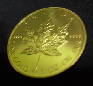 31.1 gm Canada Gold Maple 999.9 24K