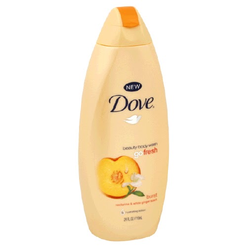 Drug Store Beauty Dove Go Fresh Shower Gel in Nectarine & White Ginger