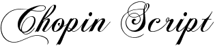 Free Fonts - Chopin Script by Diogene