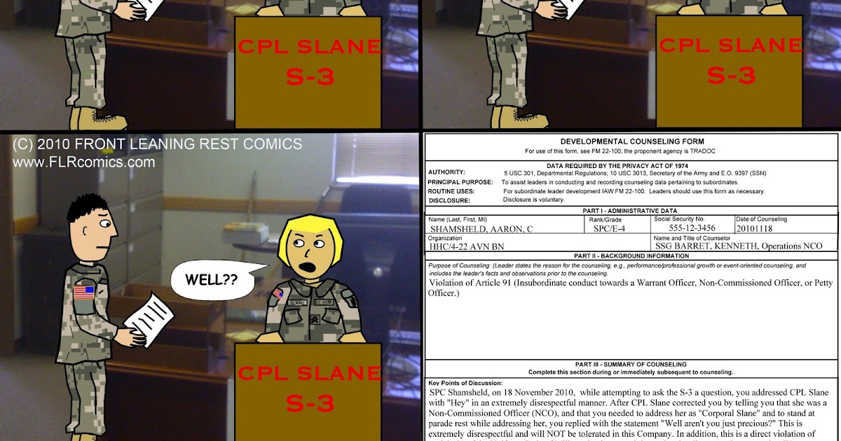 Army Uniform Army Uniform Violation Counseling
