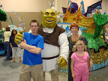 Jamie, Shrek, Fiona, and Heather