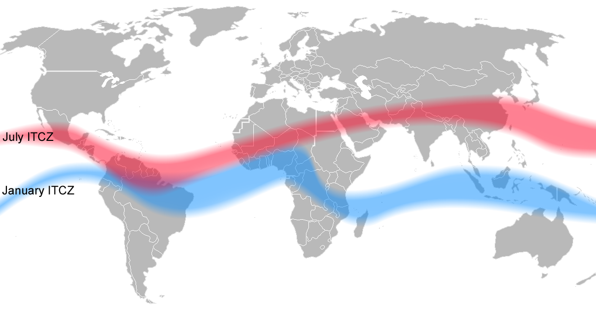 Geografia Zona de Convergencia intertropical