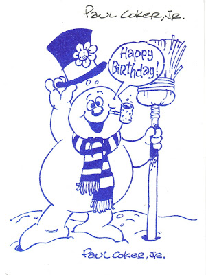 Happy Birthday, SuperDoug! PAUL+COKER+JR+FROSTY+CARD