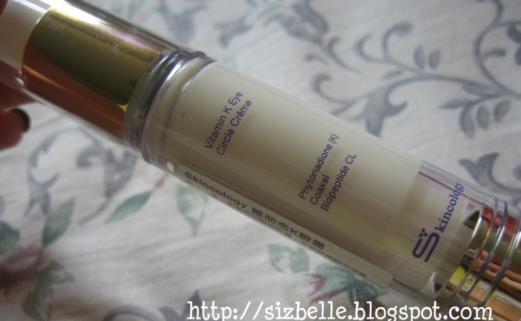 siz world of makeup! Review Skincology Vitamin K Eye Cream