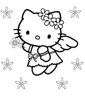 Hello Kitty Coloring Pages