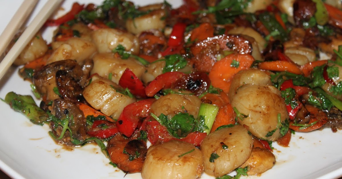 a dash of flavour Lemongrass and Chilli Scallops with Lap Cheong