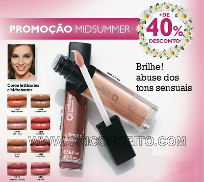 Maquilhagem Oriflame Brilho de Lábios Ultimate