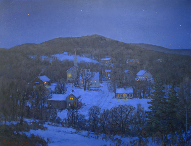 night scene painting