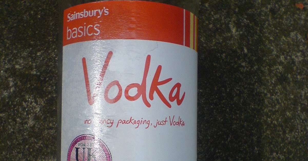 Stuart Jeffery Sainsbury's Basics Vodka