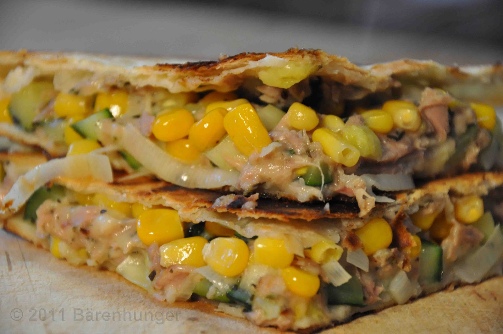 Thunfisch Mais Zucchini Quesadilla Bärenhunger