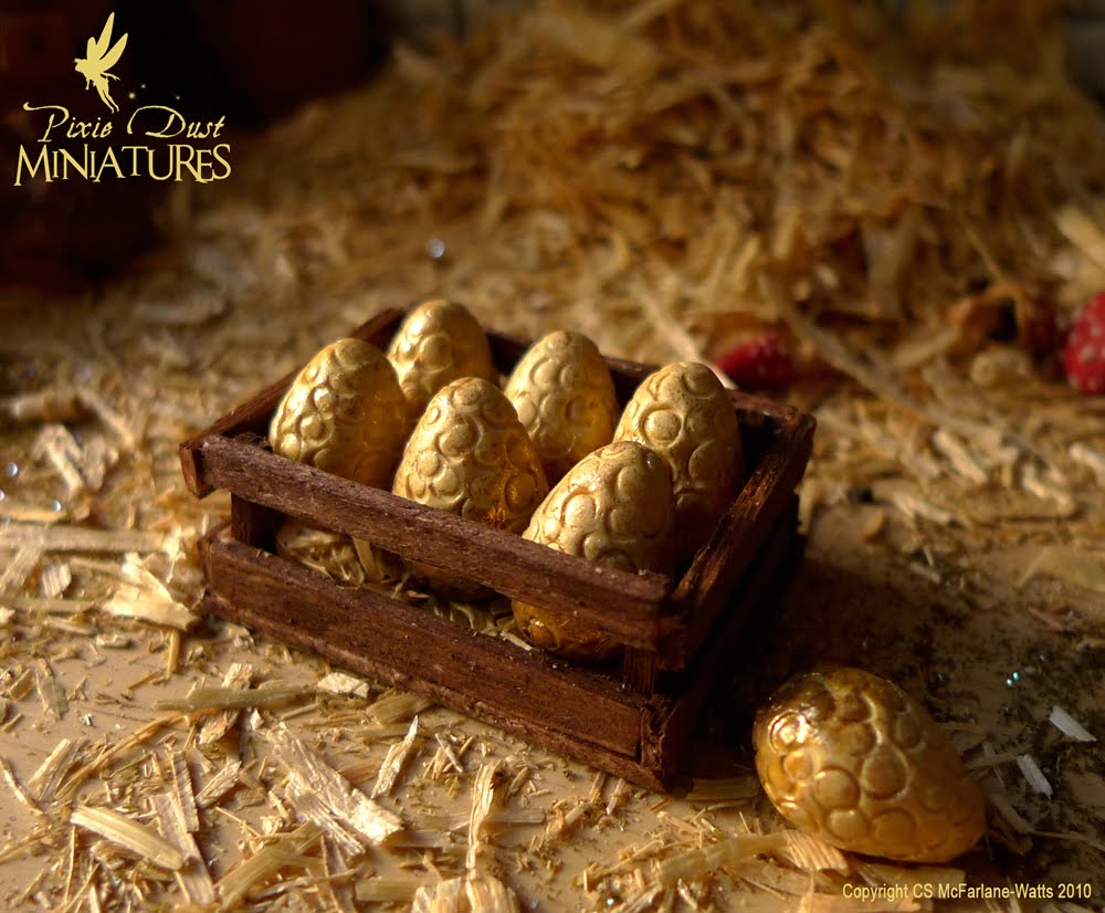 Pixie Dust Miniatures Bronze Dragon Eggs