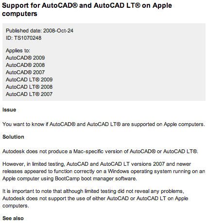 Autodesk AutoCAD LT 2012 mac