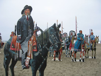 It is the troupe of the Buffalo Bill Cody Wild West Show. It is the troupe of the Buffalo Bill Cody Wild West Show.