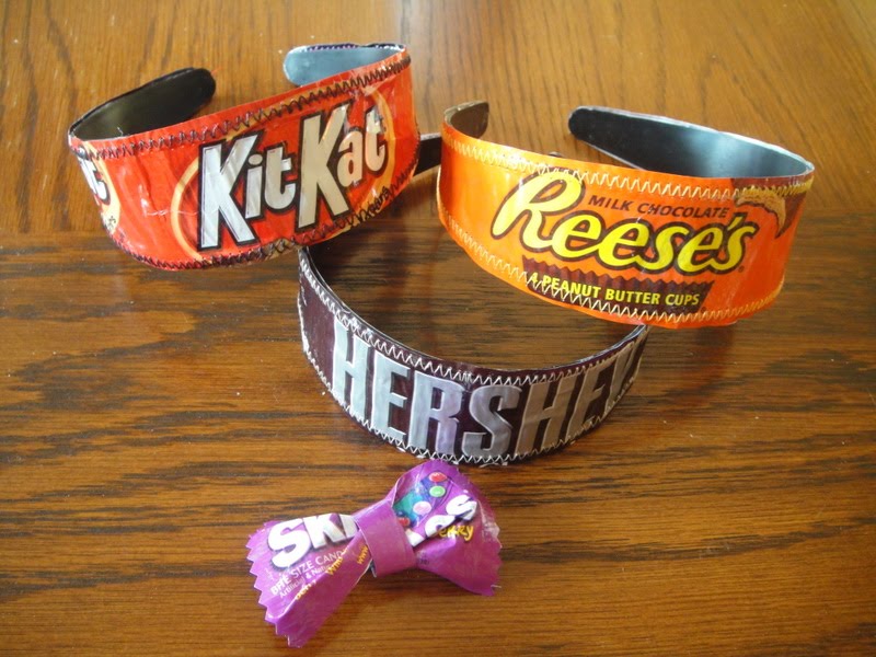 BiblioBags: Where Every Purse has a Story: Candy Wrapper Headband  Tutorial