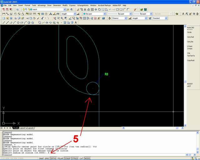 Circle tangent to two objects SOLIDWORKSAUTOCADUNIGRAPHICS DESIGN