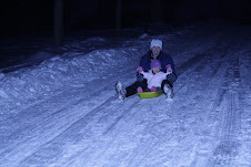 Dad & Elle sledding!